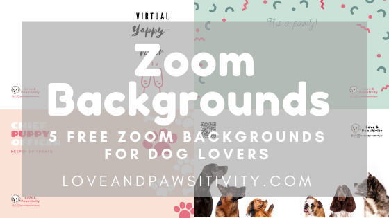 5 Dog Themed Zoom Backgrounds (FREE)