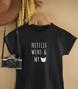 Netflix, Wine, & My Cat