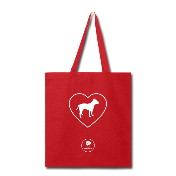 I Heart Pitbulls! | Tote Bag - Love & Pawsitivity