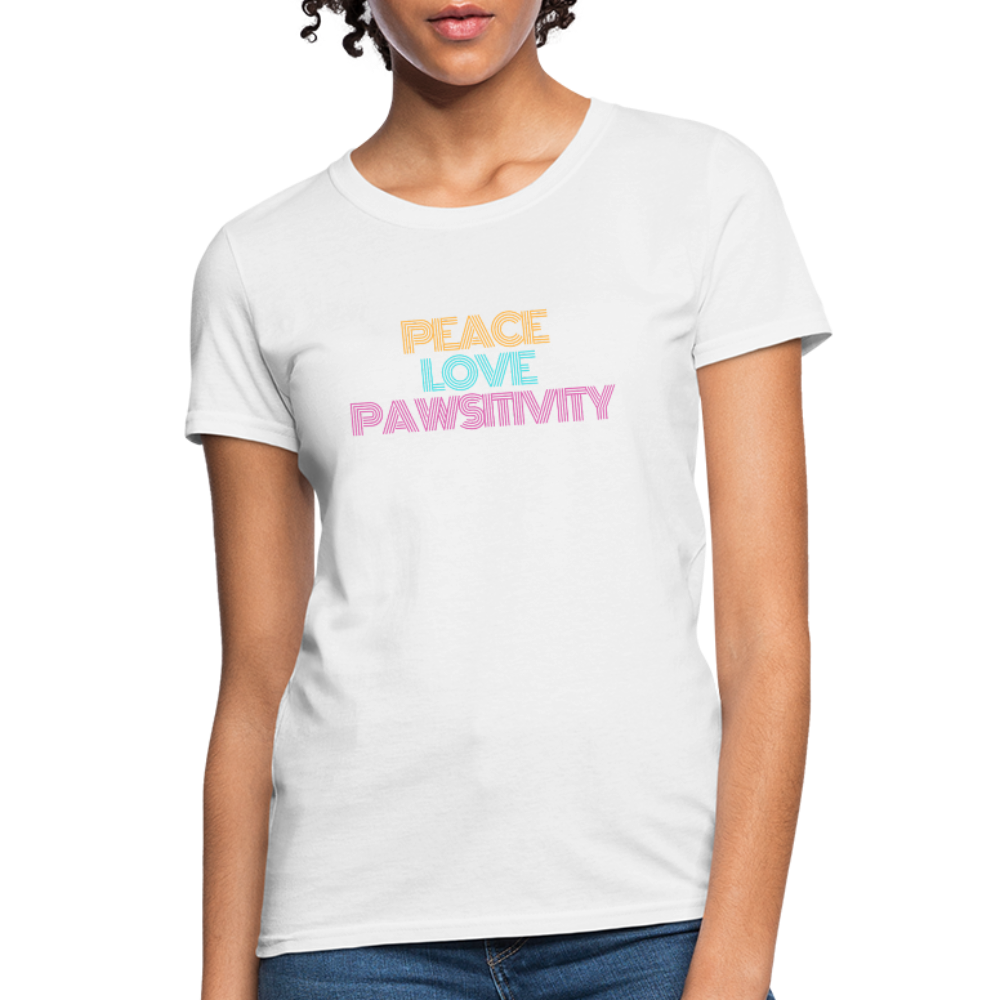 Peace, Love, and Pawsitivity | Comfort Tee | Women - Love & Pawsitivity