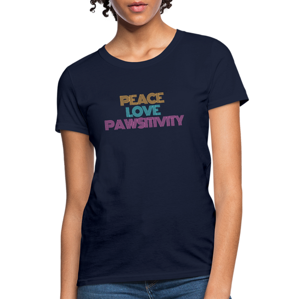 Peace, Love, and Pawsitivity | Comfort Tee | Women - Love & Pawsitivity