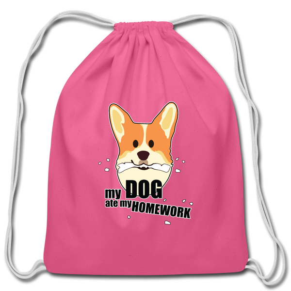 My Dog Ate My Homework | Drawstring Backpack - Love & Pawsitivity