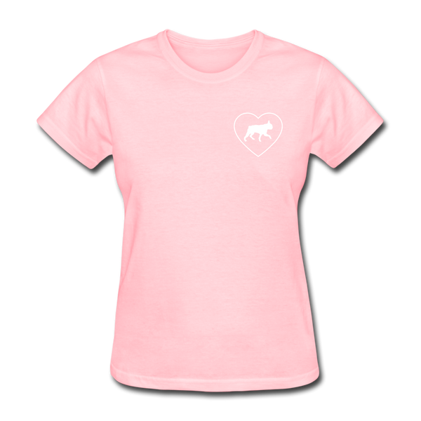 I Heart Boston Terriers! | Comfort Tee | Women - pink