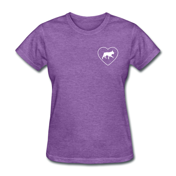 I Heart Boston Terriers! | Comfort Tee | Women - purple heather