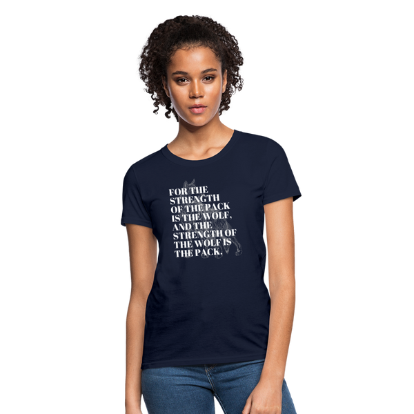 Strength of the Pack | Comfort Tee | Women - navy