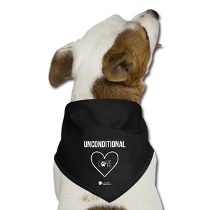 Unconditional Love | Dog Bandana - black