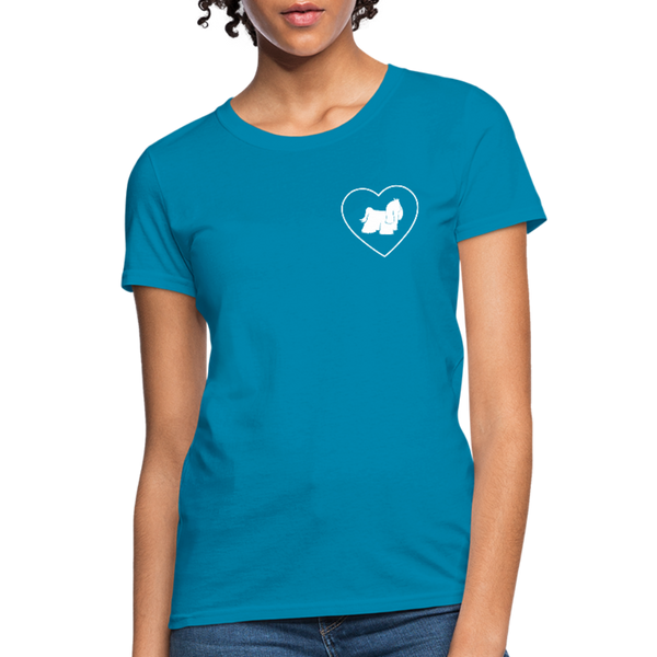 I Heart Yorkies! | Comfort Tee | Women - turquoise