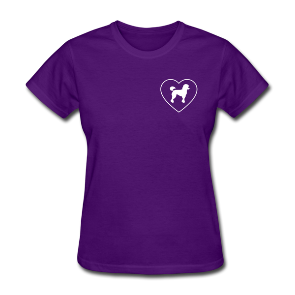 I Heart Poodles! | Comfort Tee | Women - purple