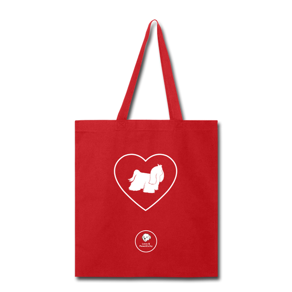 I Heart Malteses! | Tote Bag - red