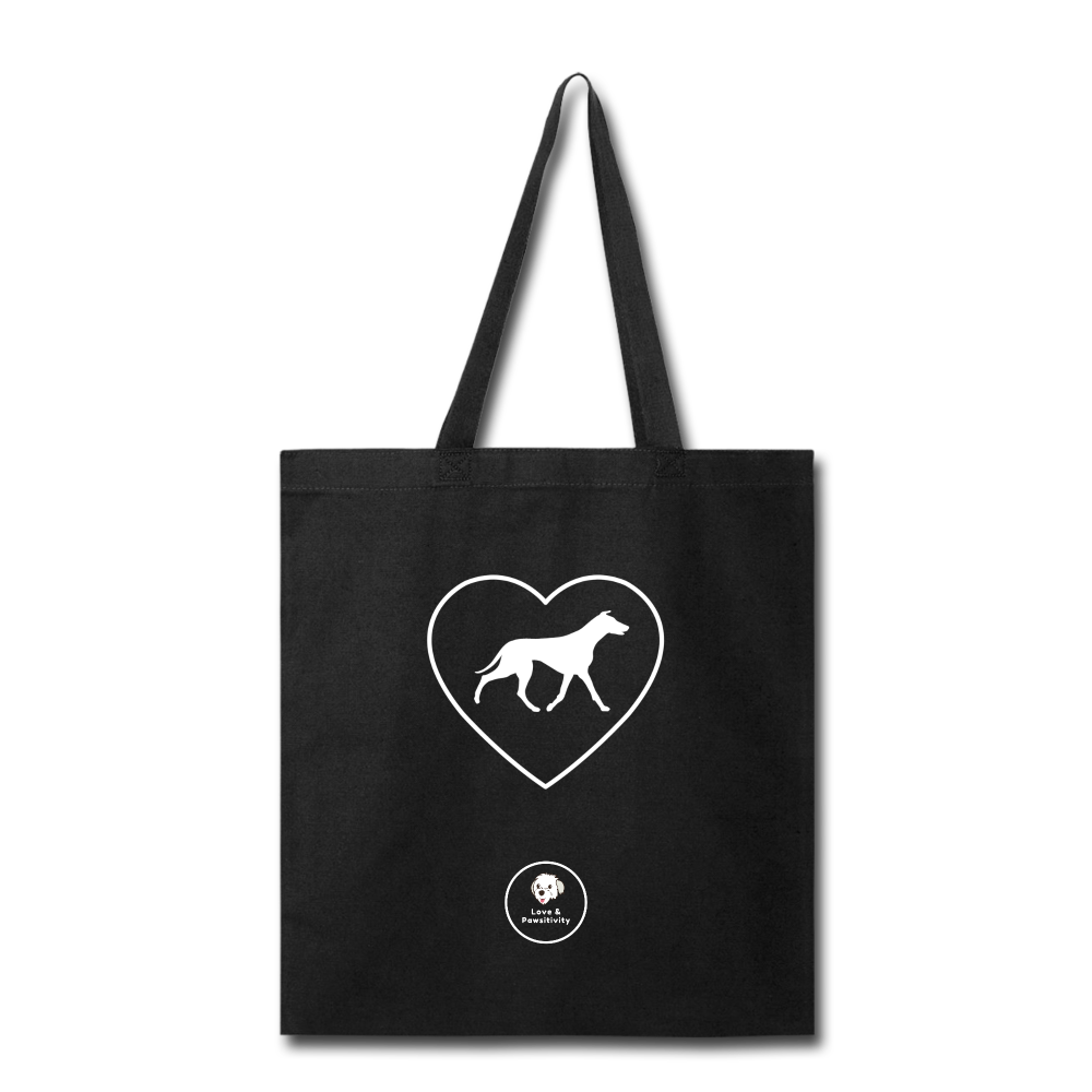 I Heart Greyhounds! | Tote Bag - black