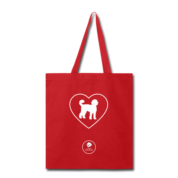 I Heart Labradoodles! | Tote Bag - red