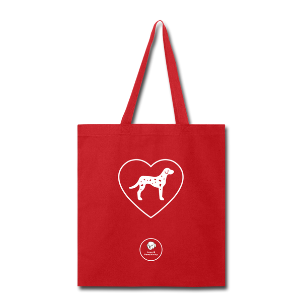 I Heart Dalmatians! | Tote Bag - red