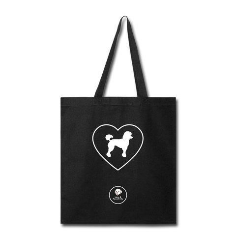 I Heart Poodles! | Tote Bag - black