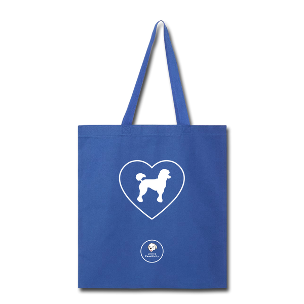 I Heart Poodles! | Tote Bag - royal blue