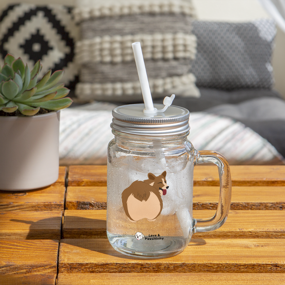 Corgi Rumps <3 | Mason Jar Mug - clear