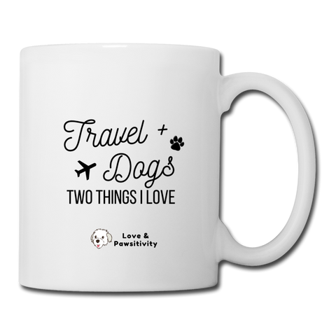 Travel & Dogs | White Mug - white