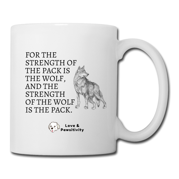 Strength of the Pack | White Mug - white