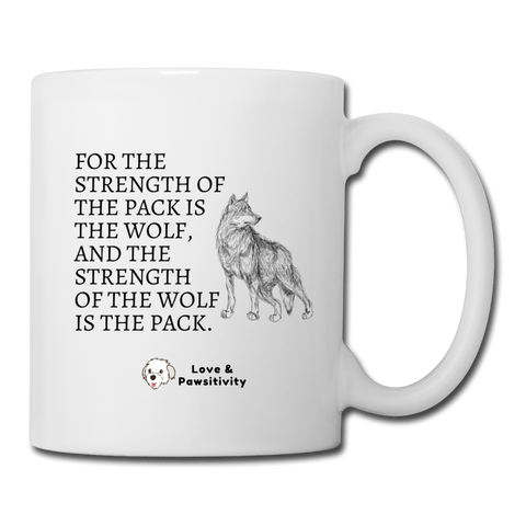 Strength of the Pack | White Mug - white
