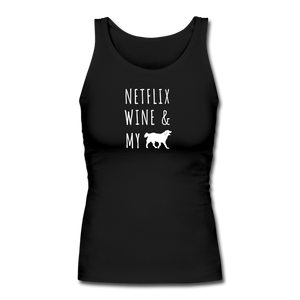 Netflix, Wine, & My Labrador | Comfort Tank Top | Women - black