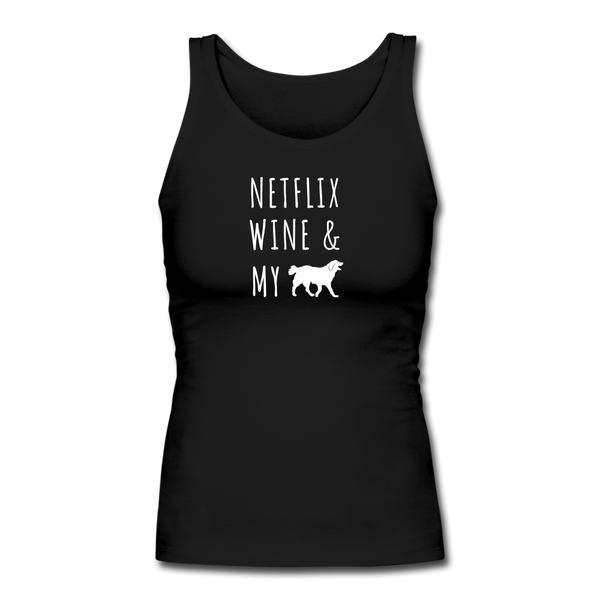 Netflix, Wine, & My Labrador | Comfort Tank Top | Women - black