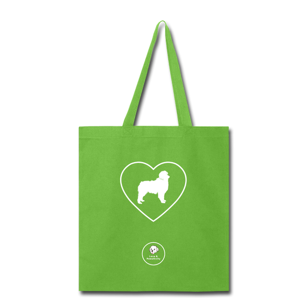 I Heart Australian Shepherds! | Tote Bag - lime green