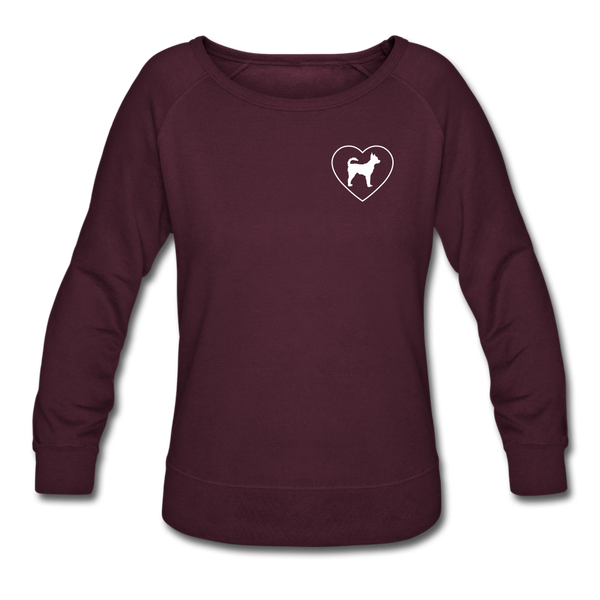 I Heart Chihuahuas! | Sweatshirt | Women - plum