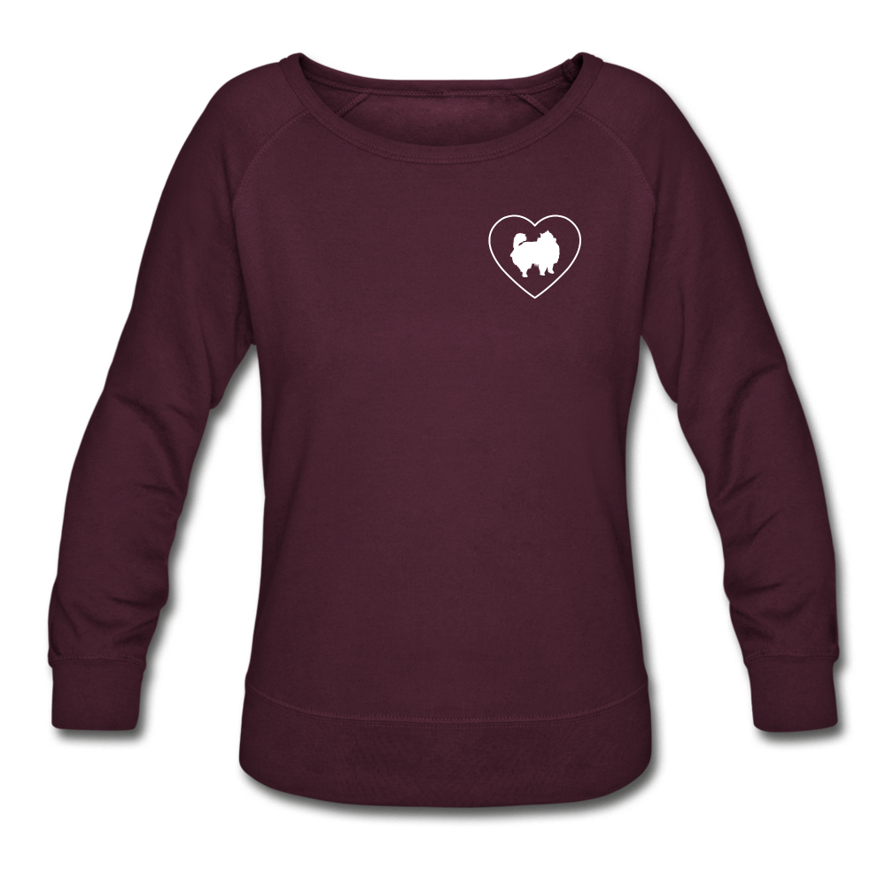 I Heart Pomeranians! | Sweatshirt | Women - plum