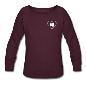 I Heart Pomeranians! | Sweatshirt | Women - plum