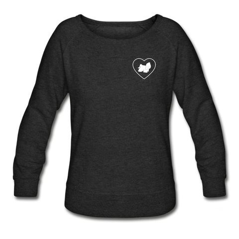 I Heart Malteses! | Sweatshirt | Women - heather black