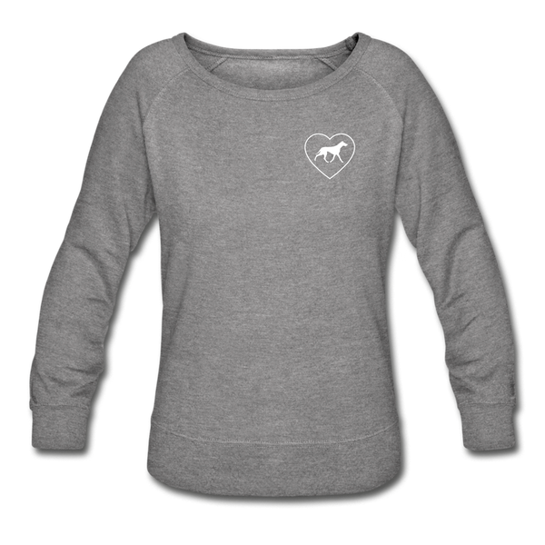 I Heart Greyhounds! | Sweatshirt | Women - heather gray