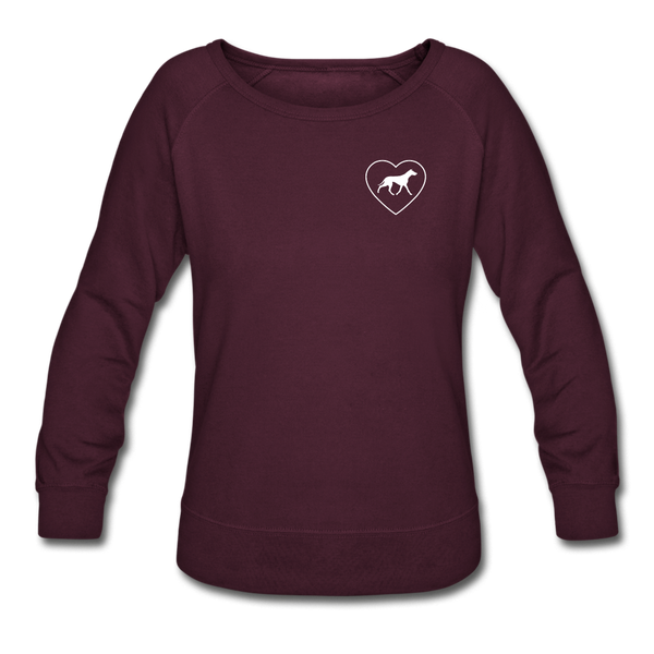 I Heart Greyhounds! | Sweatshirt | Women - plum