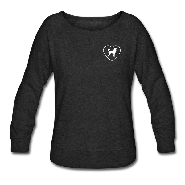 I Heart Poodles! | Sweatshirt | Women - heather black