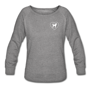 I Heart Poodles! | Sweatshirt | Women - heather gray
