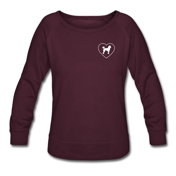 I Heart Poodles! | Sweatshirt | Women - plum