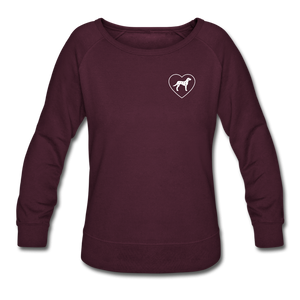 I Heart Dalmatians! | Sweatshirt | Women - plum