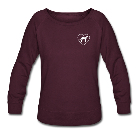 I Heart Dalmatians! | Sweatshirt | Women - plum