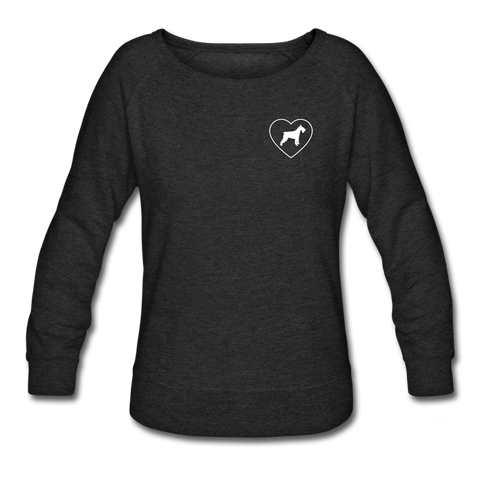 I Heart Schnauzers! | Sweatshirt | Women - heather black