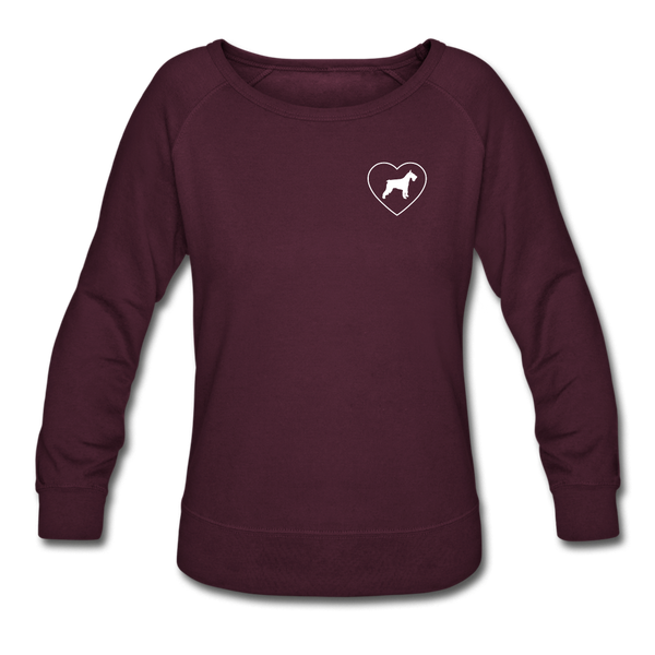I Heart Schnauzers! | Sweatshirt | Women - plum