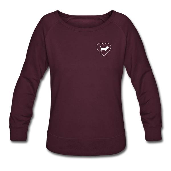 I Heart Hounds! | Sweatshirt | Women - plum