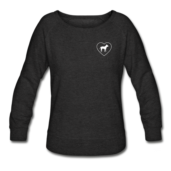 I Heart Pitbulls! | Sweatshirt | Women - heather black
