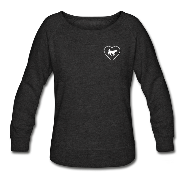 I Heart Huskies! | Sweatshirt | Women - heather black