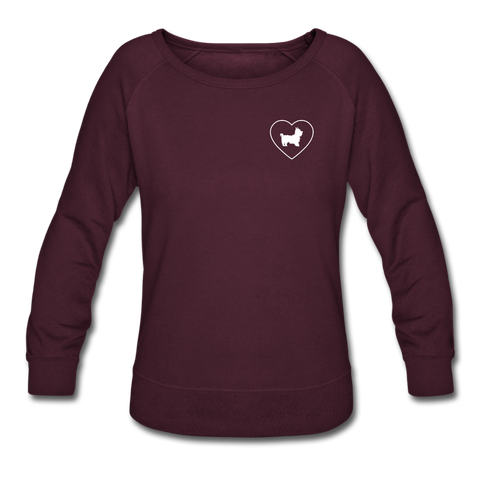 I Heart Yorkies! | Sweatshirt | Women - plum