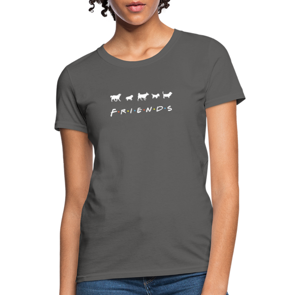The One With Your Pup | Comfort Tee | Women - charcoal