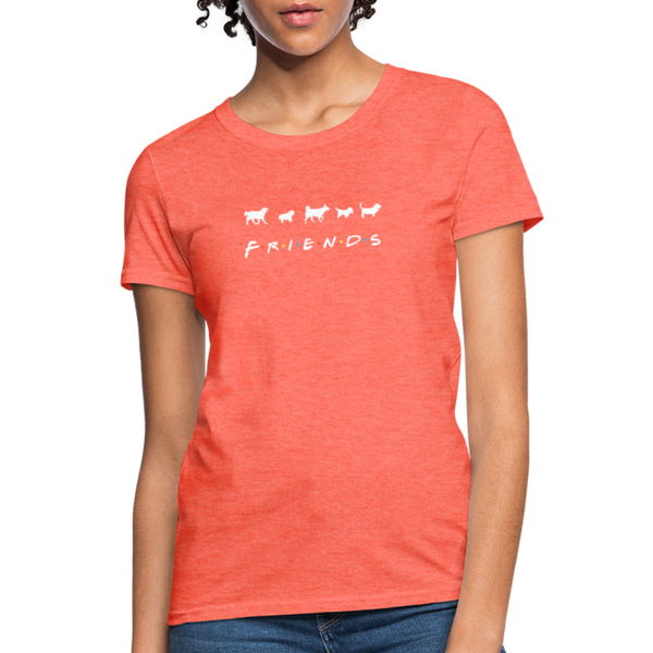 The One With Your Pup | Comfort Tee | Women - heather coral