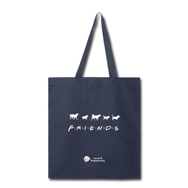 The One With Your Pup | Tote Bag - navy