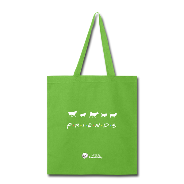 The One With Your Pup | Tote Bag - lime green