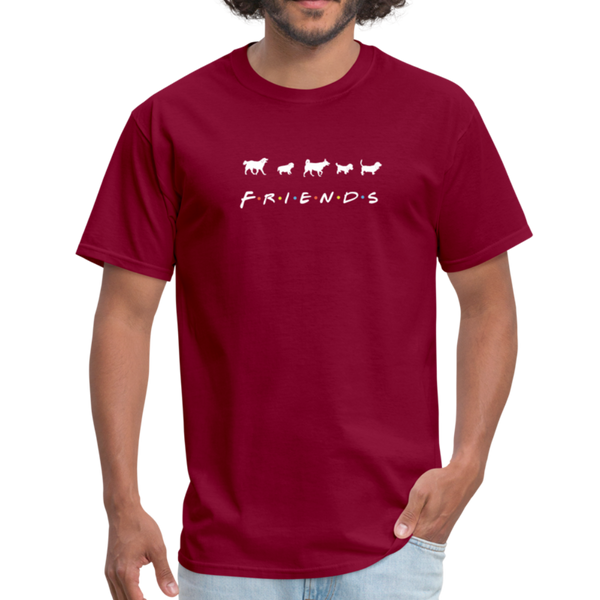 The One With Your Pup | Comfort Tee | Men - burgundy
