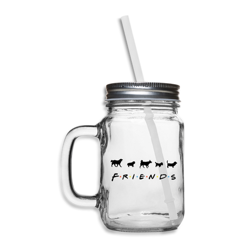 The One With Your Pup | Mason Jar Mug - clear