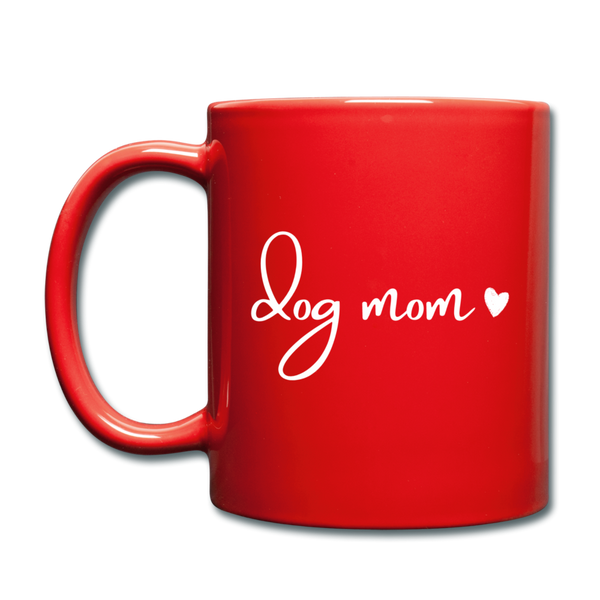Dog Mom | Color Mug - red