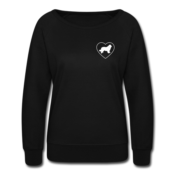 I Heart Newfoundlands! | Sweatshirt | Women - black